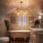 10- Light Mid-Century Sputnik Amber Glass Chandelier