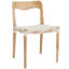 Chaise d'appoint Aruna en beige / crème