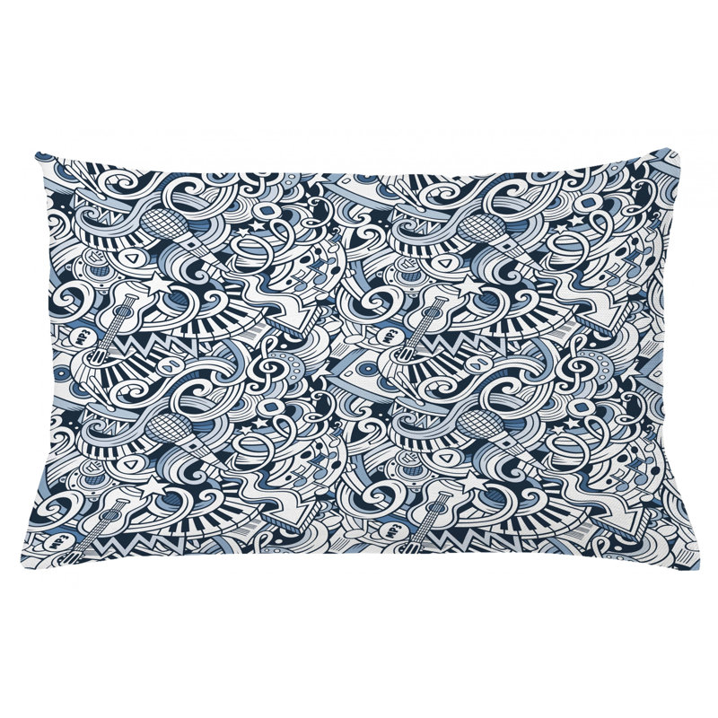 Housse de coussin lombaire intérieur/extérieur popstar party, 16 po x 26 po