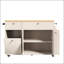 Chariot polyvalent pour îlot de cuisine avec plateau extensible, tiroirs de rangement, support à épices et barre à serviettes pour une fonctionnalité améliorée