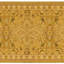 Hand-Knotted High-Quality Gold and Beige Runner
