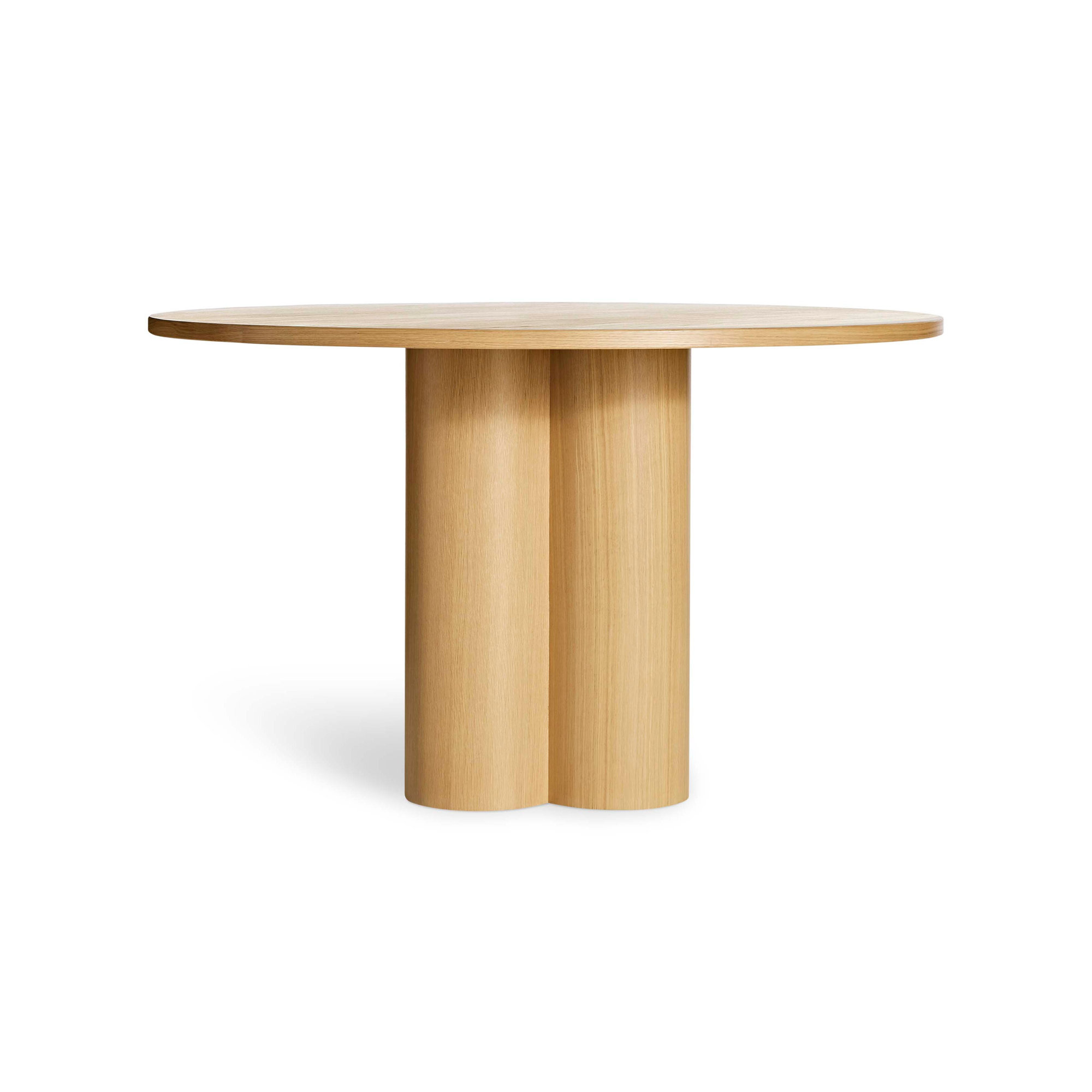 4 Quarter Round Dining Table, White Oak, 48" W x 48" L