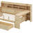 Tiaisha Full Size Multi-functional Bed with Two Storage Drawers and Study Desk-1340076102