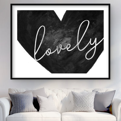 Lovely Gray Hygge Framed Matted Print | Home Decor Art