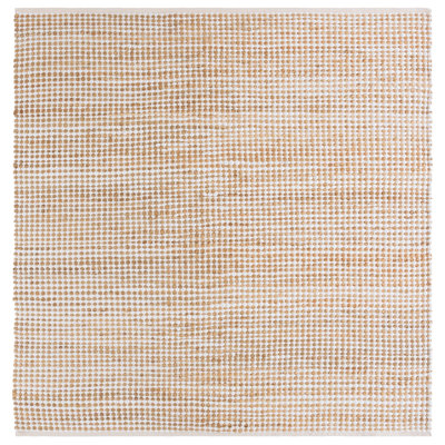 Cape Cod Hand Loomed Cotton;Jute/Sisal Solid Color Rug