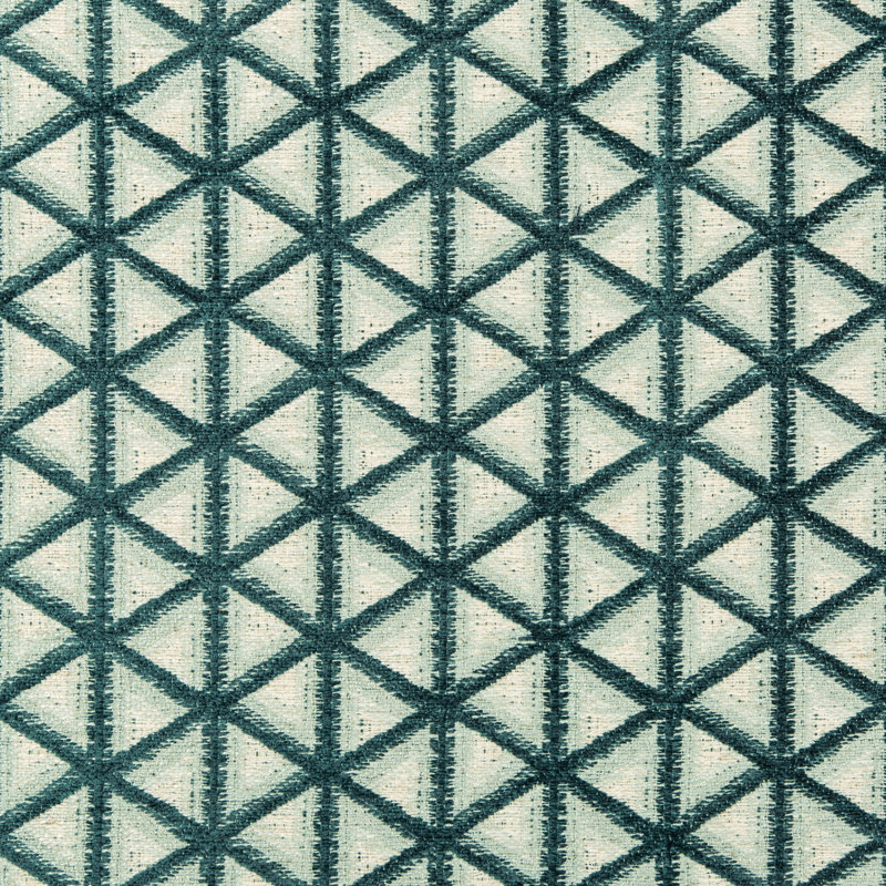 Fabric, Ivory/Teal