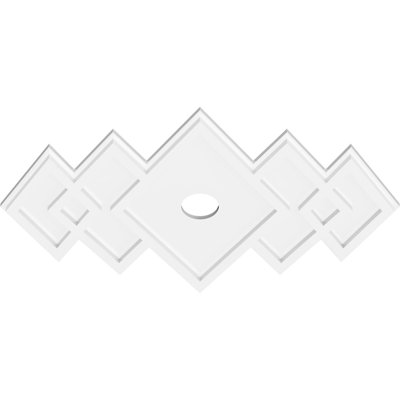 Diamètre intérieur de médaillon contemporain en PVC de 3 po Zoe