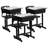 Goddard Adjustable Height Student Desk and Chair with Pedestal Frame
