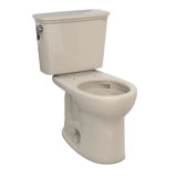Drake® 1.28 GPF Round Two-Piece Toilet with Tornado Flush (Seat Not Included)