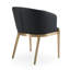 Fauteuil en métal gris Tanno
