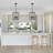 4 - Light Dimmable  Lantern Rectangle Chandelier-246116868