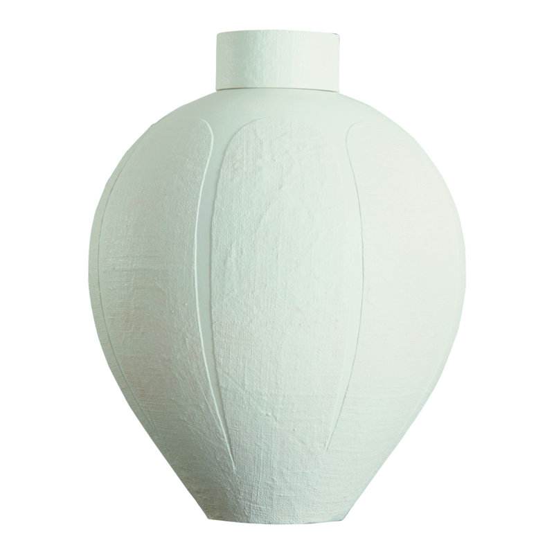 Pot en céramique blanc 22,5 po