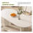Oval Dining Table Set with 6 Chairs, White & Beige, Dining Room-544615444