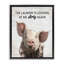 Cadre flottant amusant avec cochon de linge sale, design par lettré et doublé-93329953-93329954