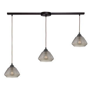 Toothman 3 - Light Oil Rubbed Bronze Cluster Pendant