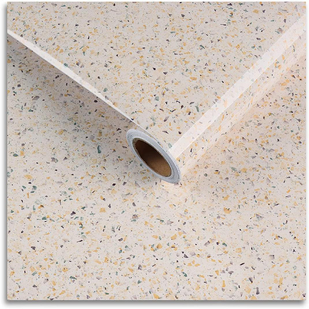 Homlpope Granite Contact Paper Waterproof Granite Wallpape Peel & Stick