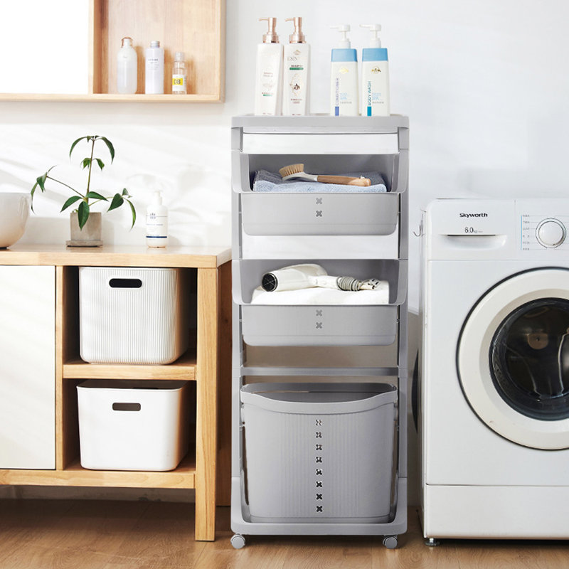 Berne PP Laundry Room Organizer with Wheels