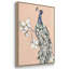 Paon en or I - ensemble de 3 reproductions sur toile-97710298-97710300