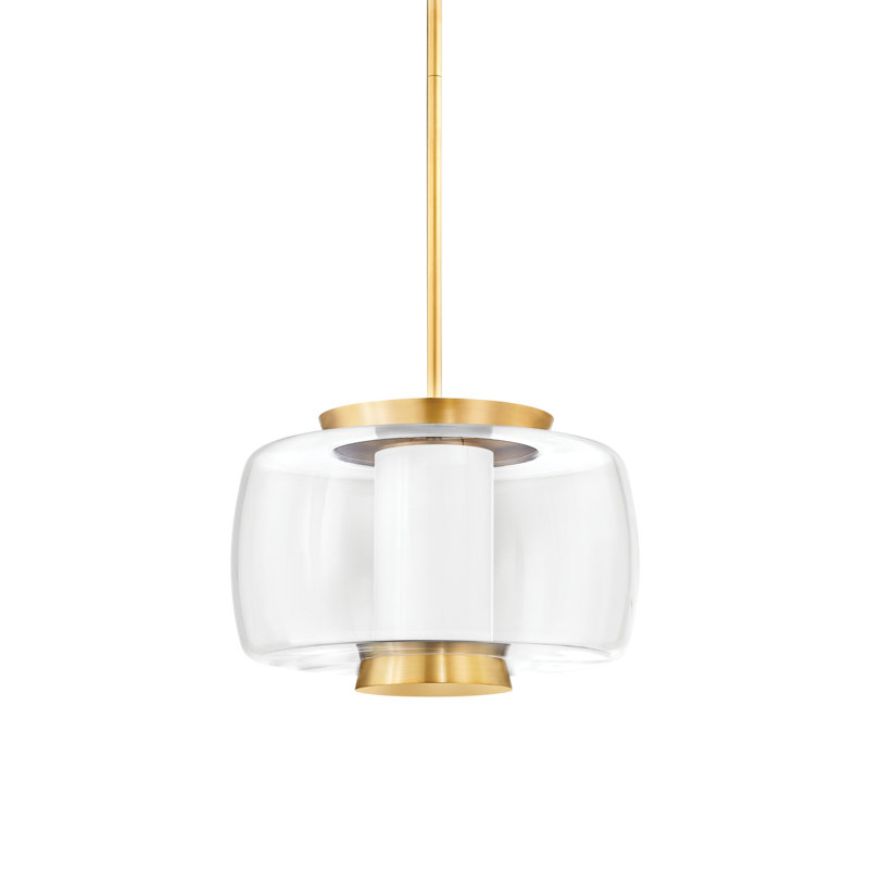 Luminaire suspendu 1 lumière Beau, H 13,75 po x l 20 po x P 20 po