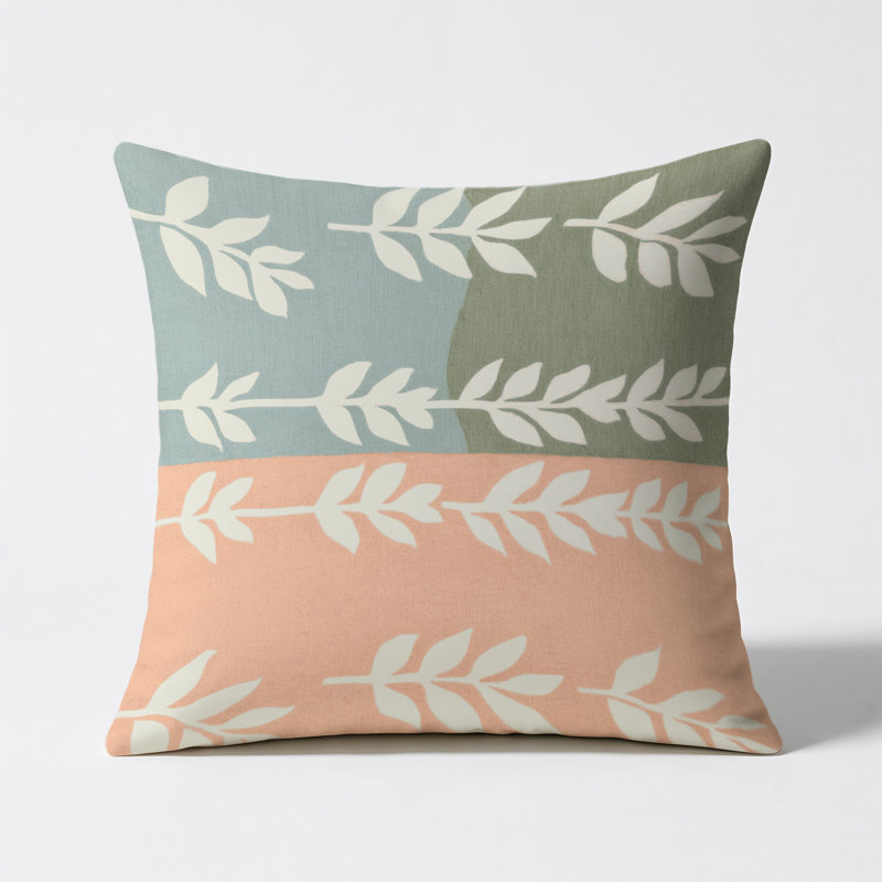Spring Whisper Indoor And Outdoor Throw Pillow, Square 20"