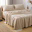 Ensemble de draps en lin kaki-130094557