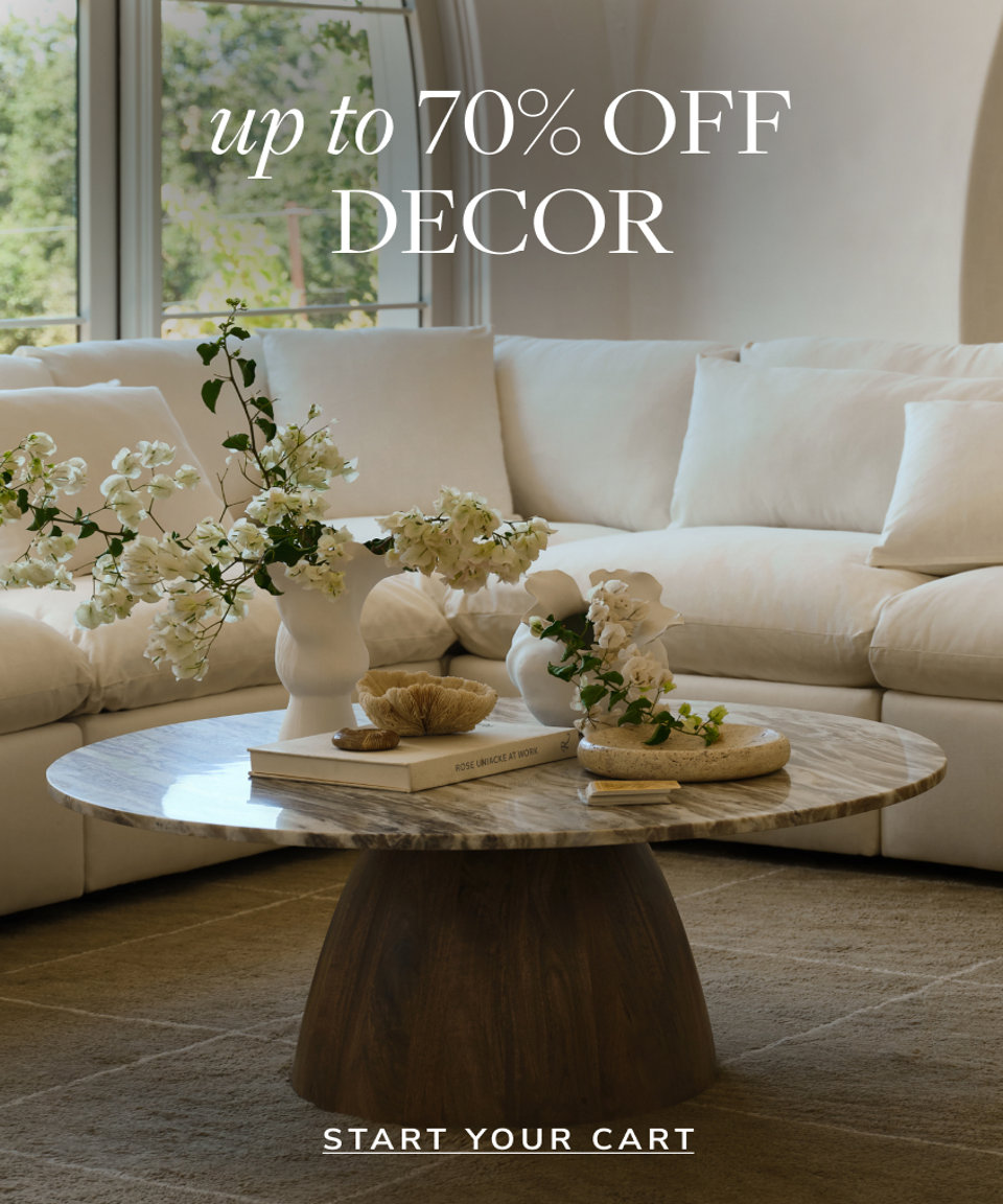 Up to 70% Off Decor - Start Your Cart