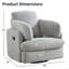Fauteuil inclinable manuel pivotant avec accoudoirs amovibles et rangement-129390404