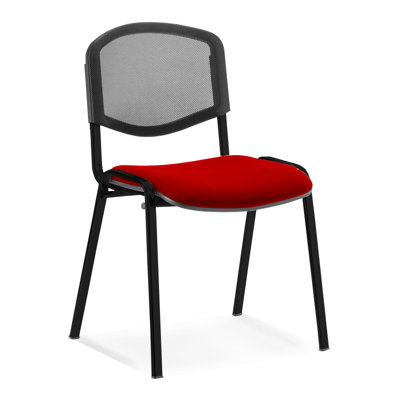 Mesh Back Armless Stacking Chair