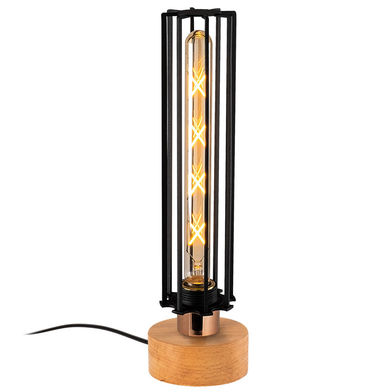 Lampe de table brune 10,63 "Jolyon, H 15,35 po x l 3,94 po x P 3,94 po