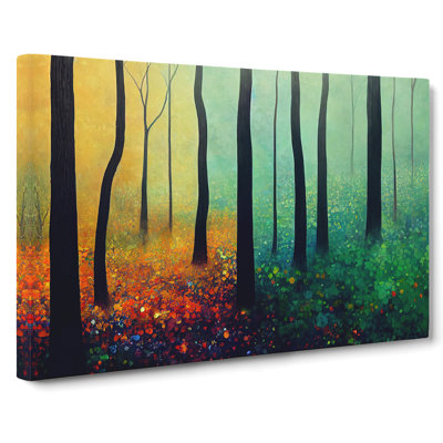 Colourful Forest In Spring Vol.3 - Wrapped Canvas