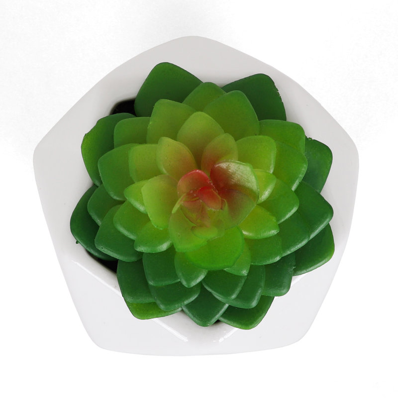 4'' Faux Succulent in Ceramic Planter
