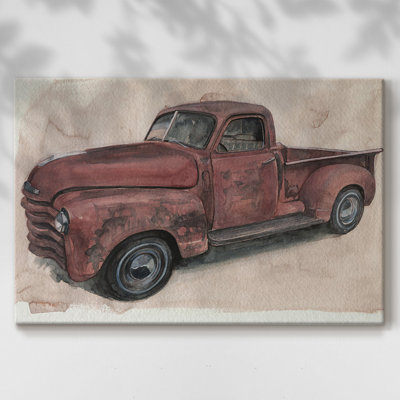 Antique Pickup I-Gallery Wrapped Canvas