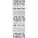 Clair Moroccan Power Loom Performance Ivory, Beige, Gray, Blue, Orange, and Magenta Rug