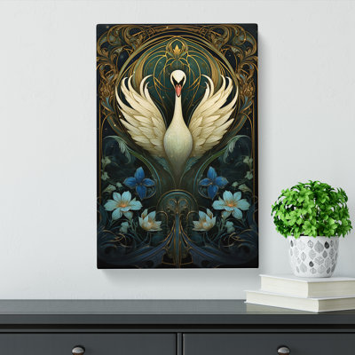Swan Nouveau - Print