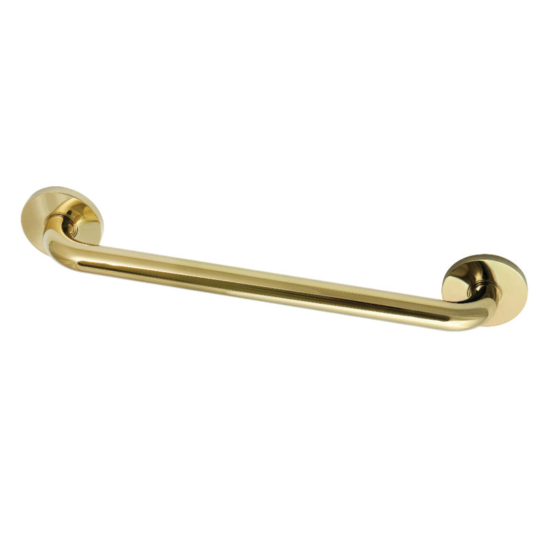 Kingston Brass Silver Sage 1-1/4 Inch O.D Grab Bar, Polished Brass, 18" W