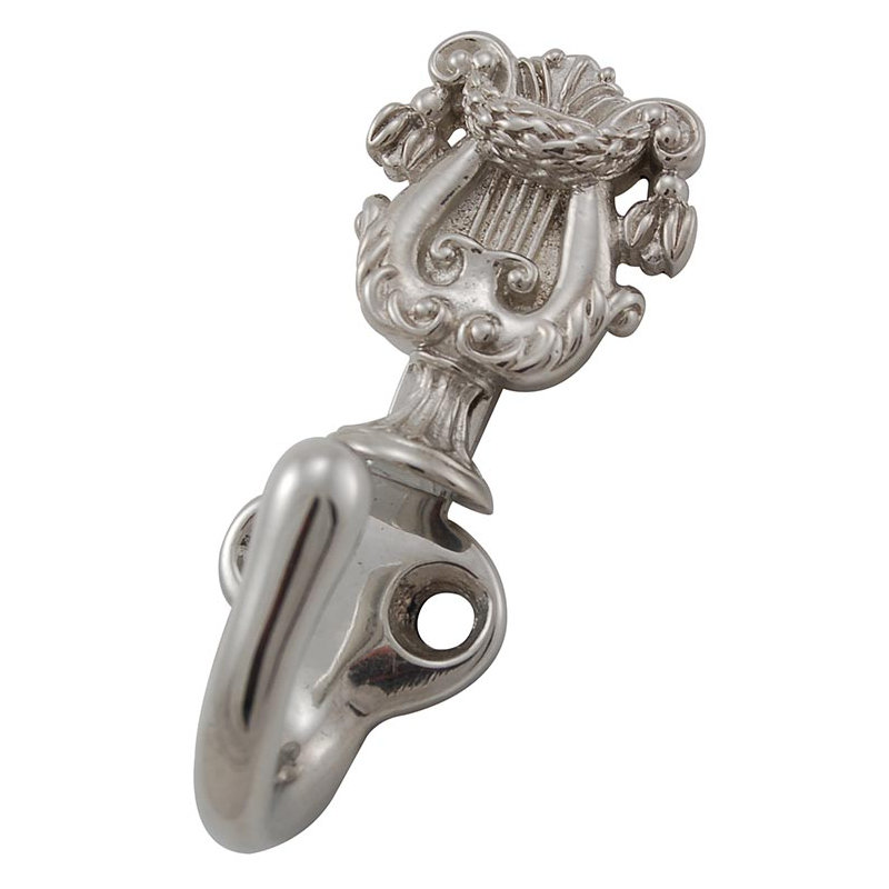 Sforza Wall Hook, Polished Silver
