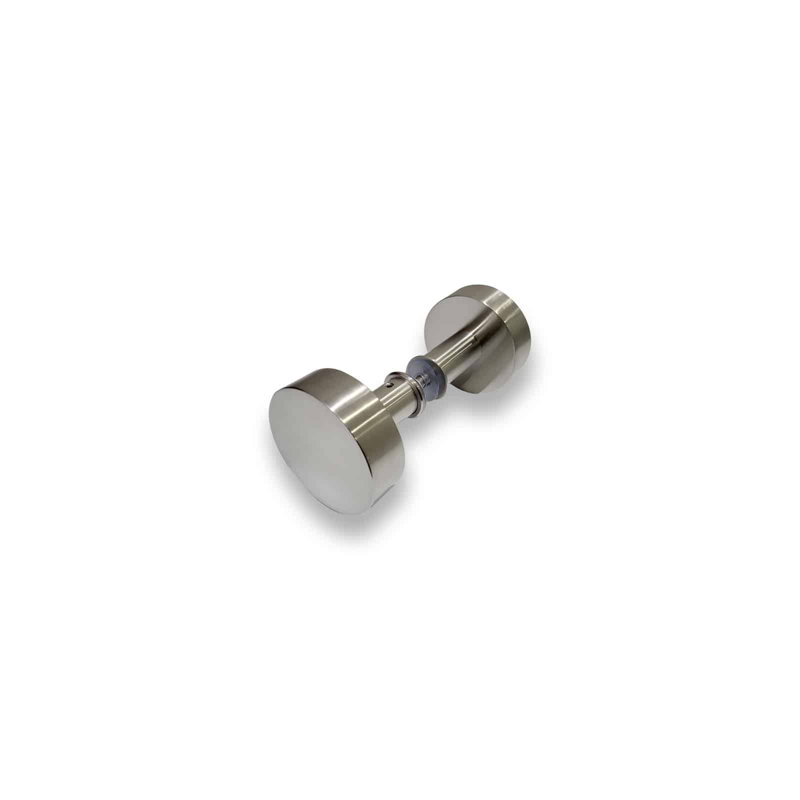 Poignée de porte ronde en acier inoxydable de 2 po de qualité 304 - Porte de douche / verre
