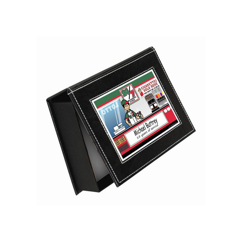 Faux Leather Memory Box
