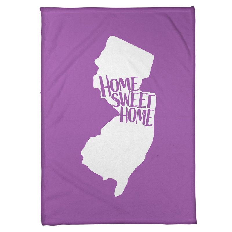 Jeté polaire new jersey the home, l 62,5 po x L 82,5 po, Violet