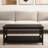 Black Color Coffee Table End Table, Painted E1 , Stable & Solid, Quick Install - Black, Shelving Strong Stable, Easy To Assemble