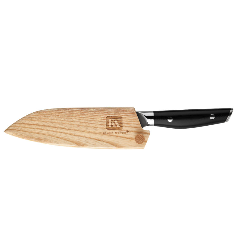 Couteau Santoku de 5,5 po Klaus Meyer Luxor (avec gaine en bois)