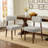 Upholstered Solid Wood Dining Chair Side Chair-1944509484-1944860408