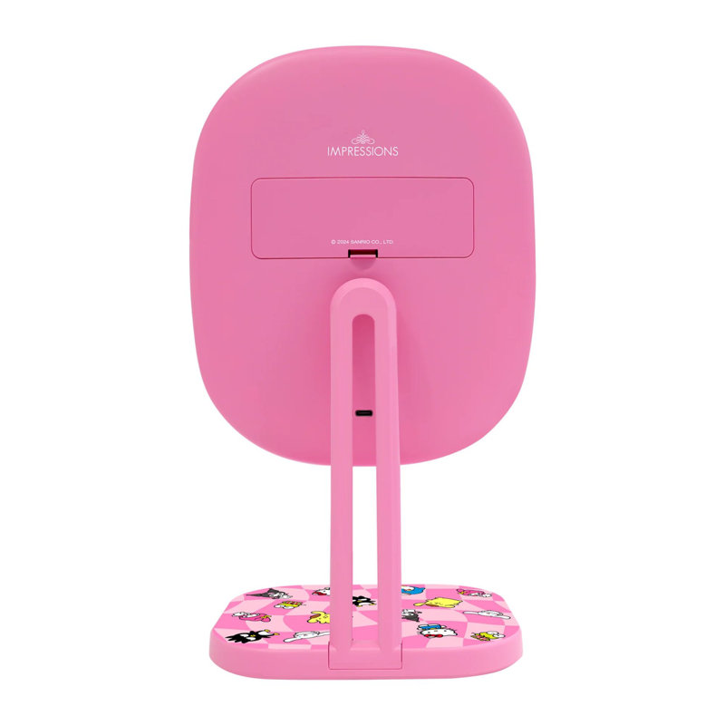 Hello Kitty And Friends Vacay Highlight Led Makeup Mirror with Soft Touch Sensor and Adjustable Tilt