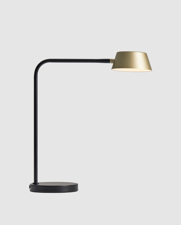 Olo LED Desk Table Lamp, Gold