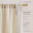 Emily Leaves Embroidered Window Curtain Panels Neutral Pair 52x84