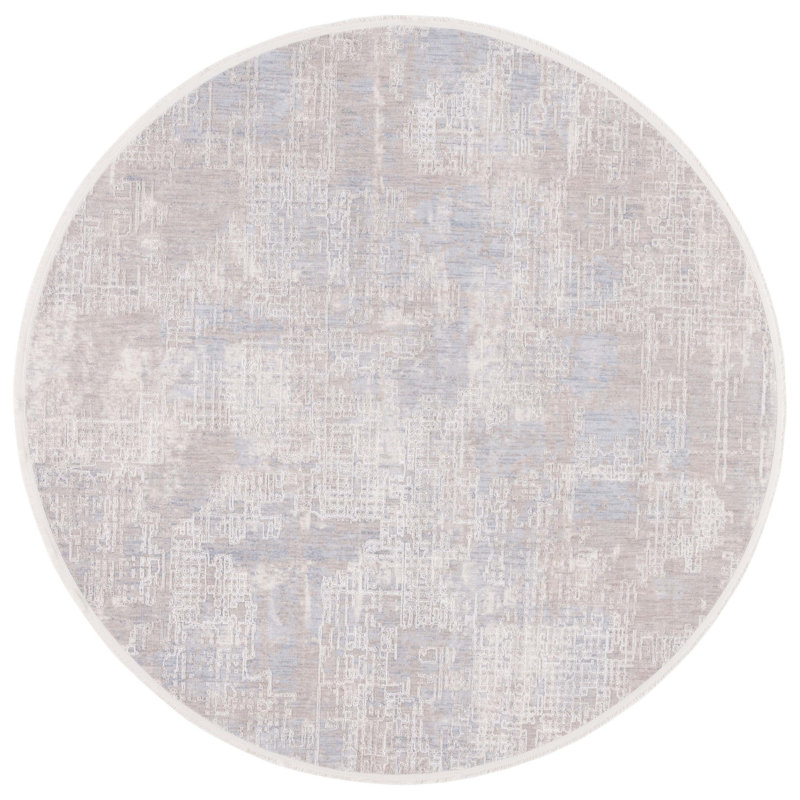 Marmara Performance Abstract Rug, Round 6'7"