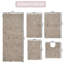 Ensemble de tapis de bain antidérapants multiples 100% coton-1661490386
