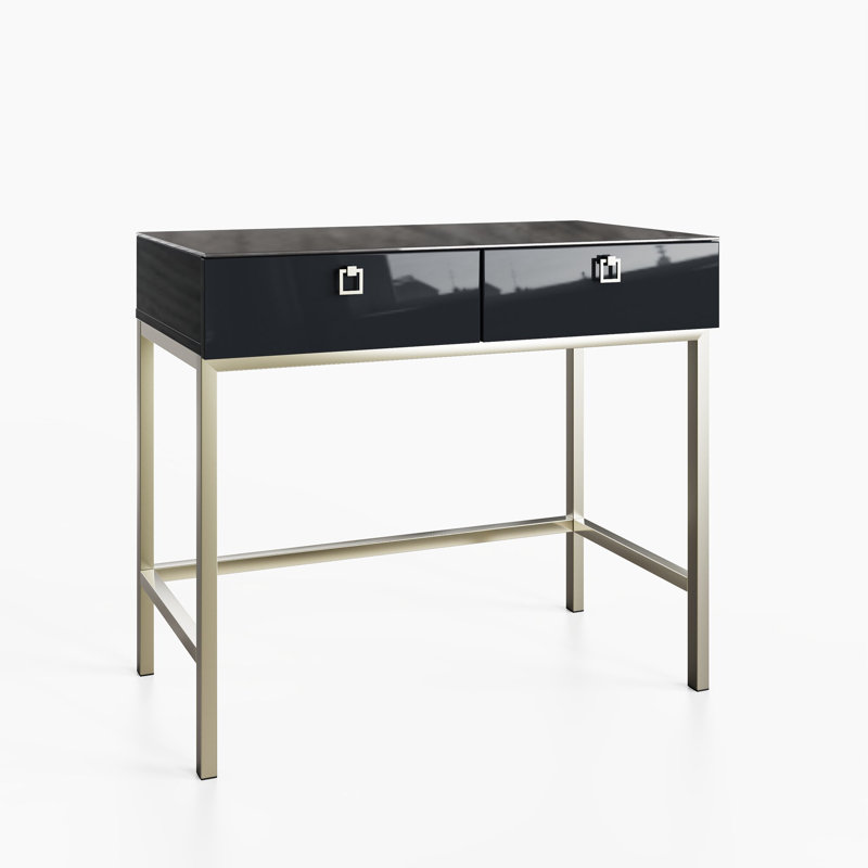 LYRA 228.6cm Glass Top Console Table
