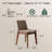 Set of 2 Fully Assembled Modern Fabric Upholstered Dining Side Chairs with Solid Wood Frame
