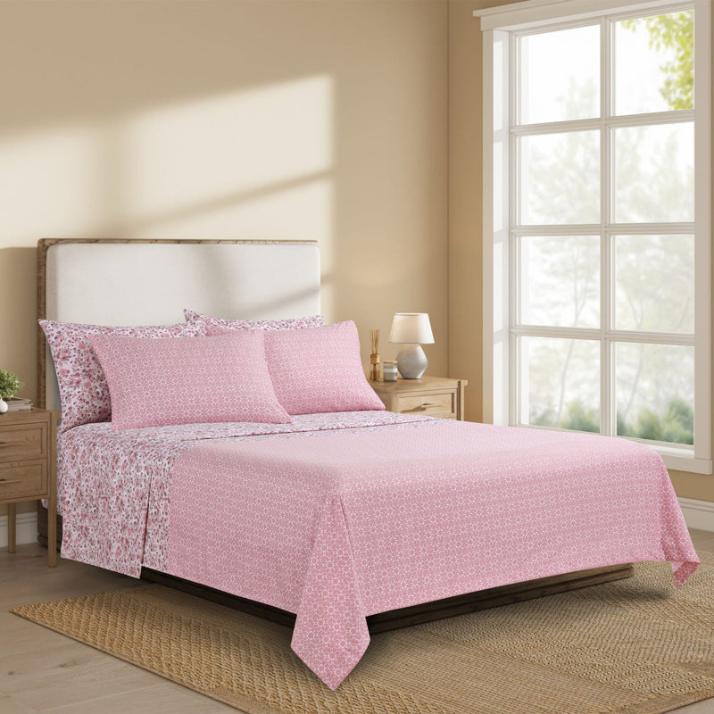Candace Rose Reversible Sheet Set, Twin
